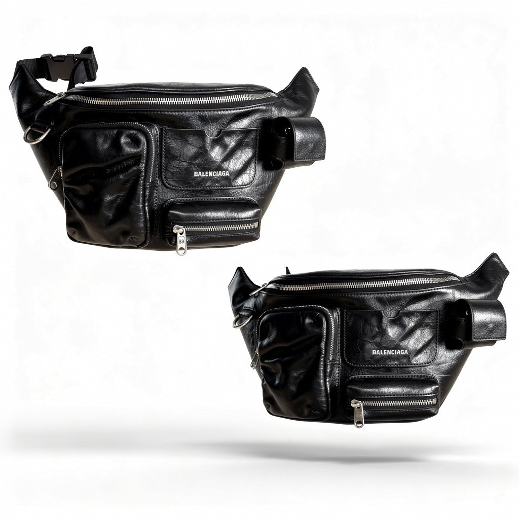 Balenciaga Utility Crossbody Bag — Black