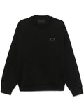 Prada Triangle Logo Sweatshirt — Black