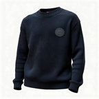 Karl Lagerfeld Rib Knit Sweater — Black