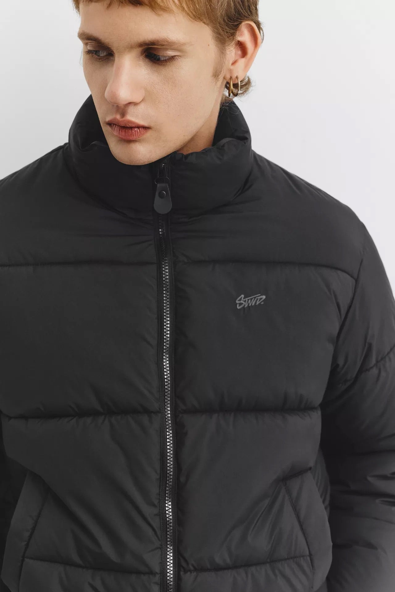 Stüssy Black Puffer Jacket