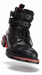 Christian Louboutin Our Fight Combat Boot — Black