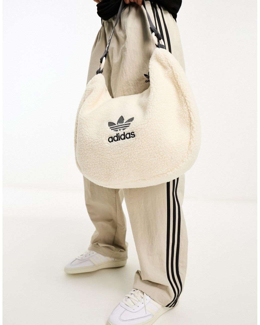 Adidas Wonder White Sherpa Shoulder Bag