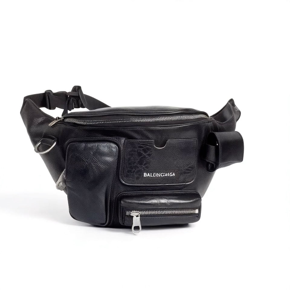 Balenciaga Utility Crossbody Bag — Black