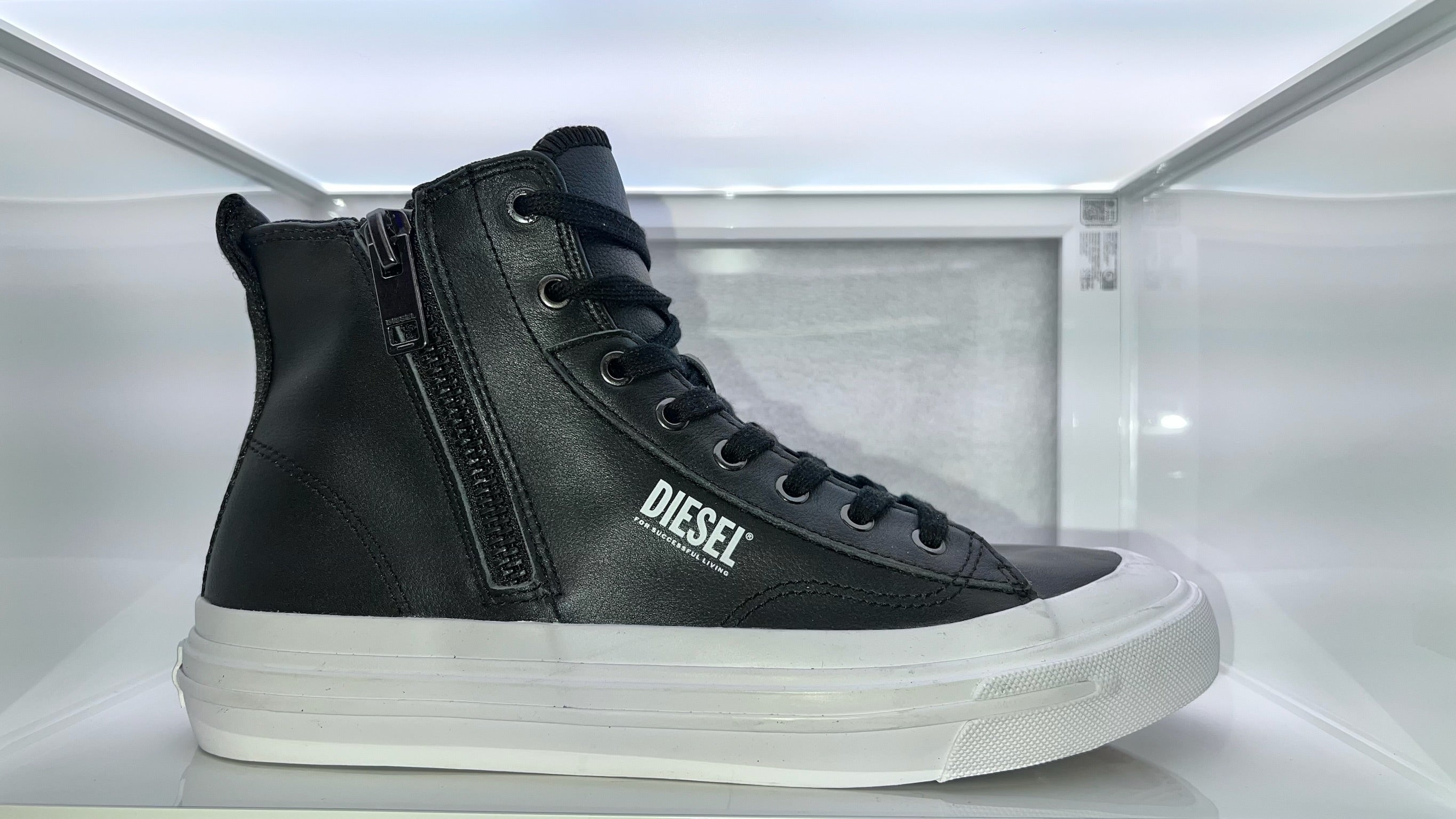 Diesel High-Top Sneakers — Black