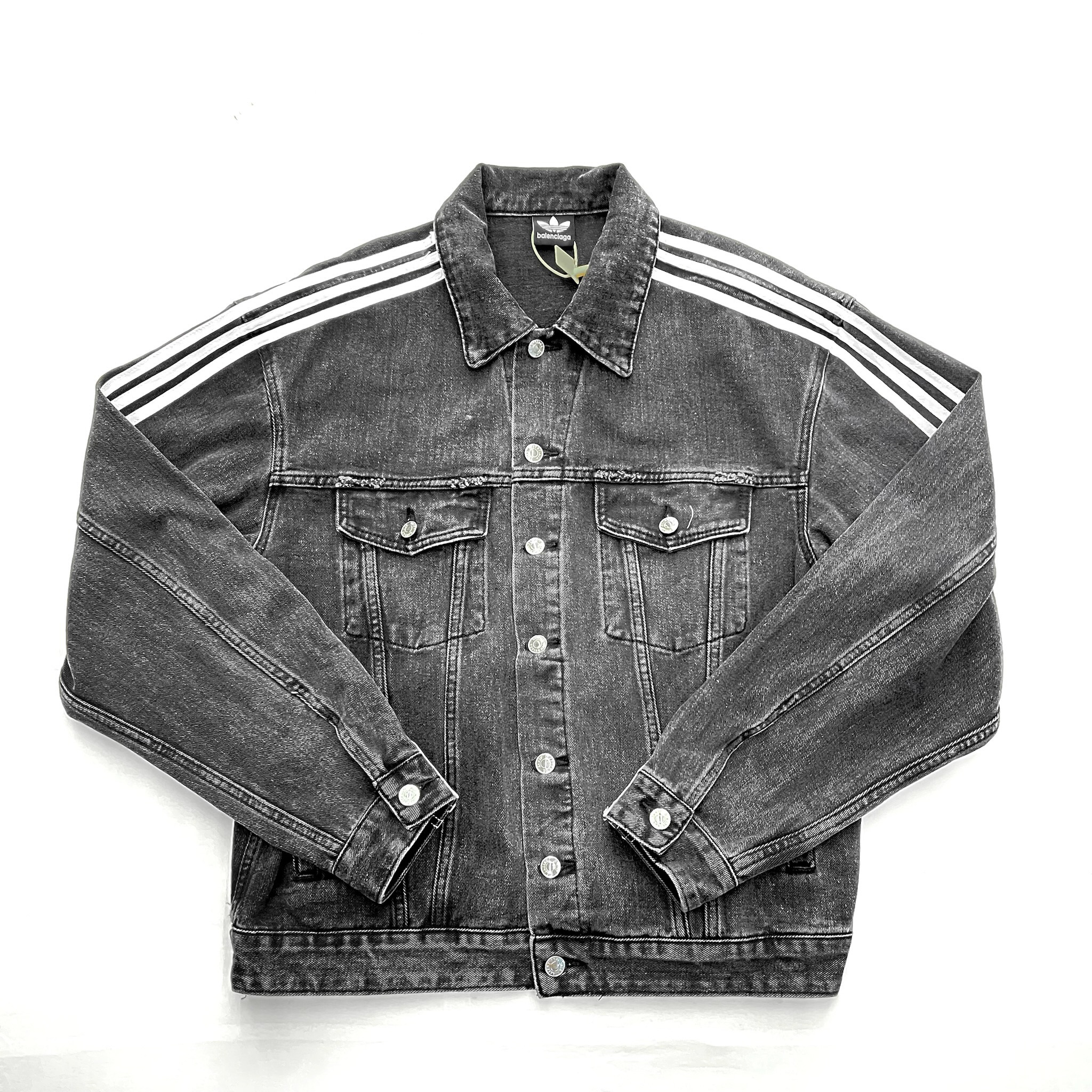 Balenciaga x adidas Oversized Denim Jacket Black