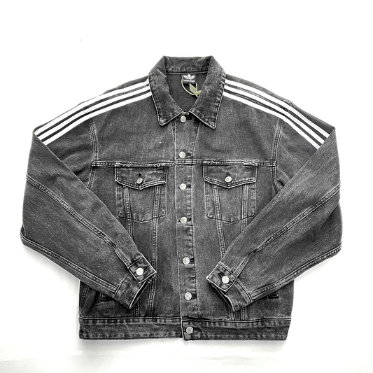 Balenciaga x adidas Oversized Denim Jacket Black