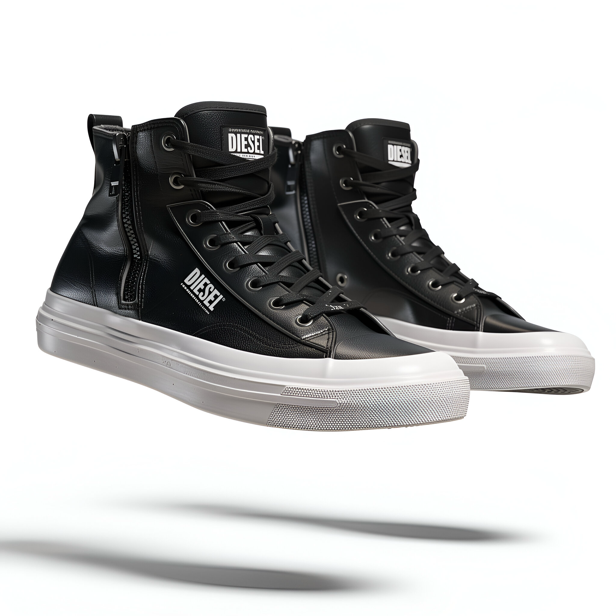 Diesel High-Top Sneakers — Black