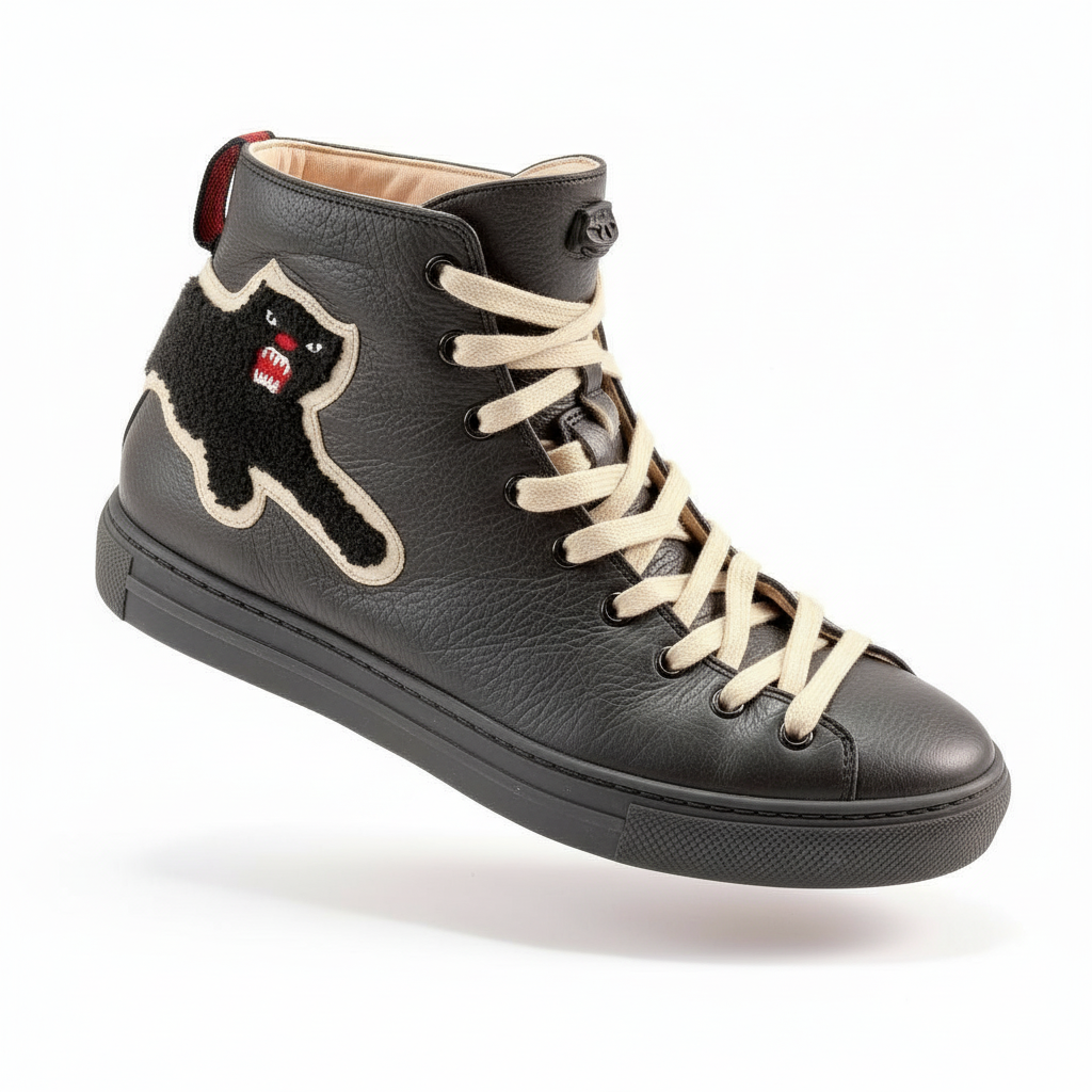 Gucci High-Top 'Panther' Preto