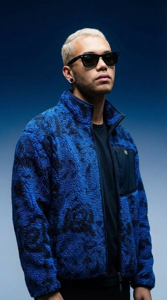 Adidas Fleece Jacket Blue