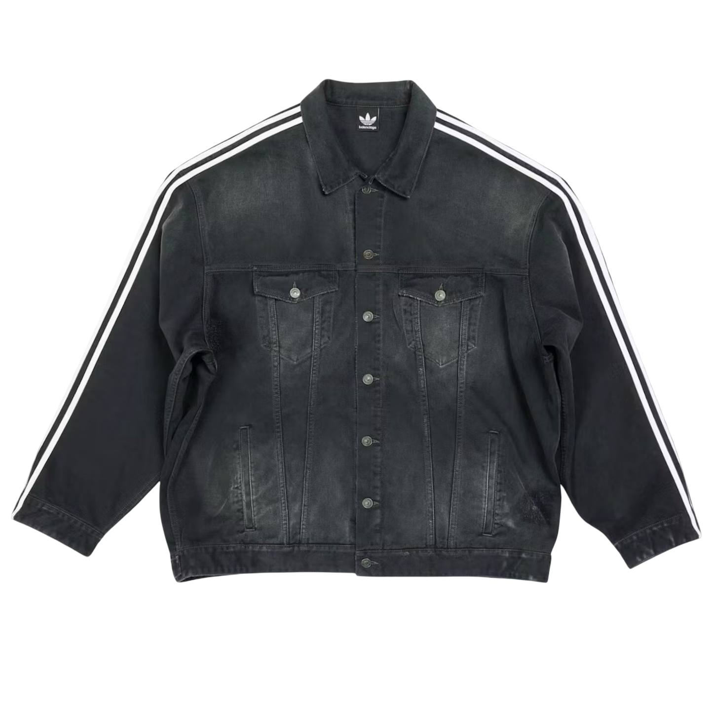 Balenciaga x adidas Oversized Denim Jacket Black