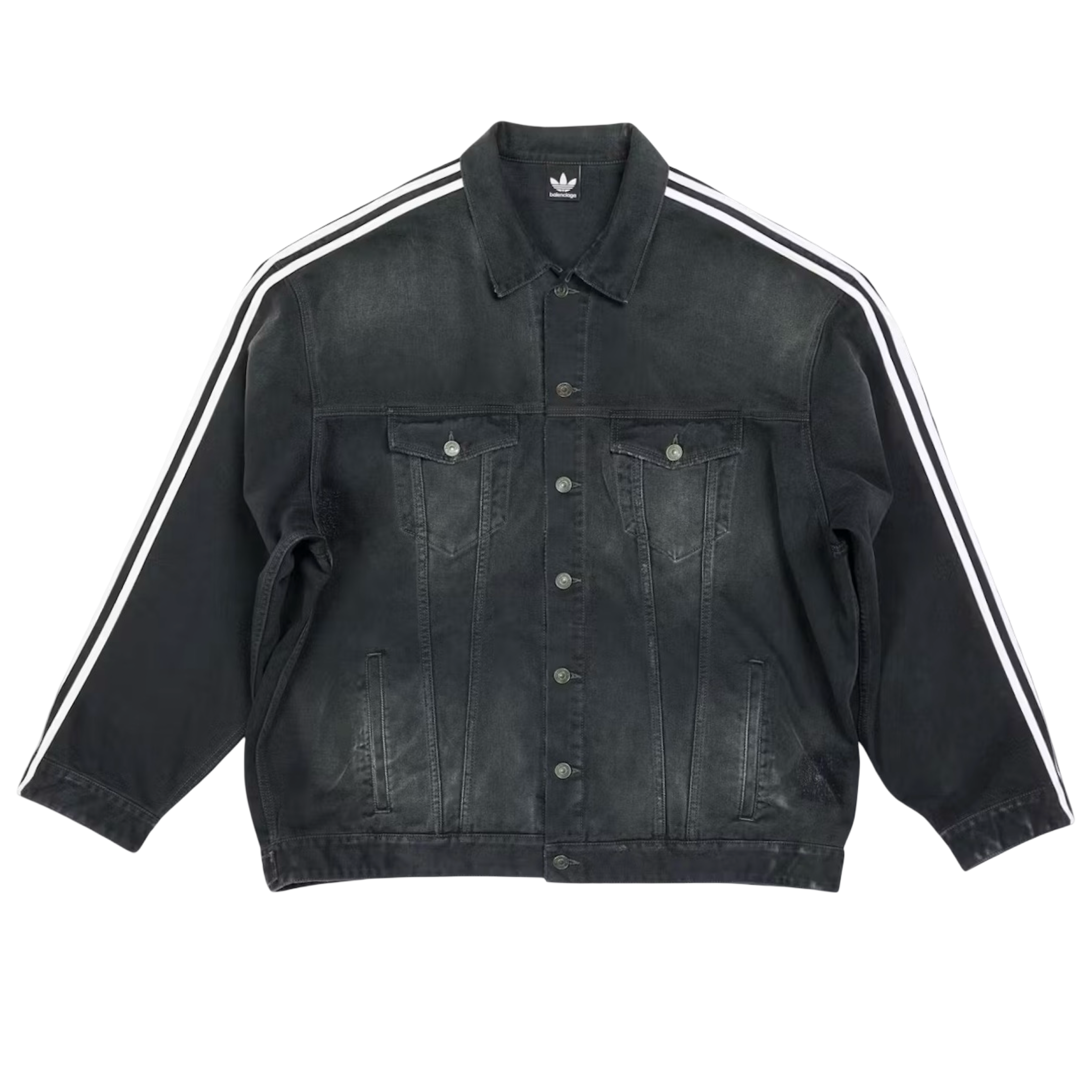Balenciaga x adidas Oversized Denim Jacket Black