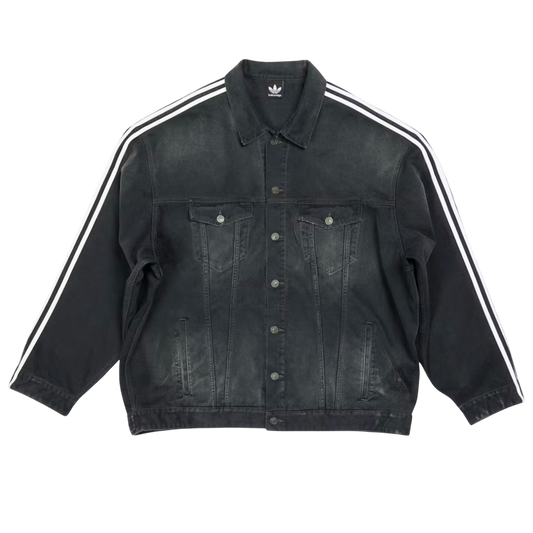 Balenciaga x adidas Oversized Denim Jacket Black