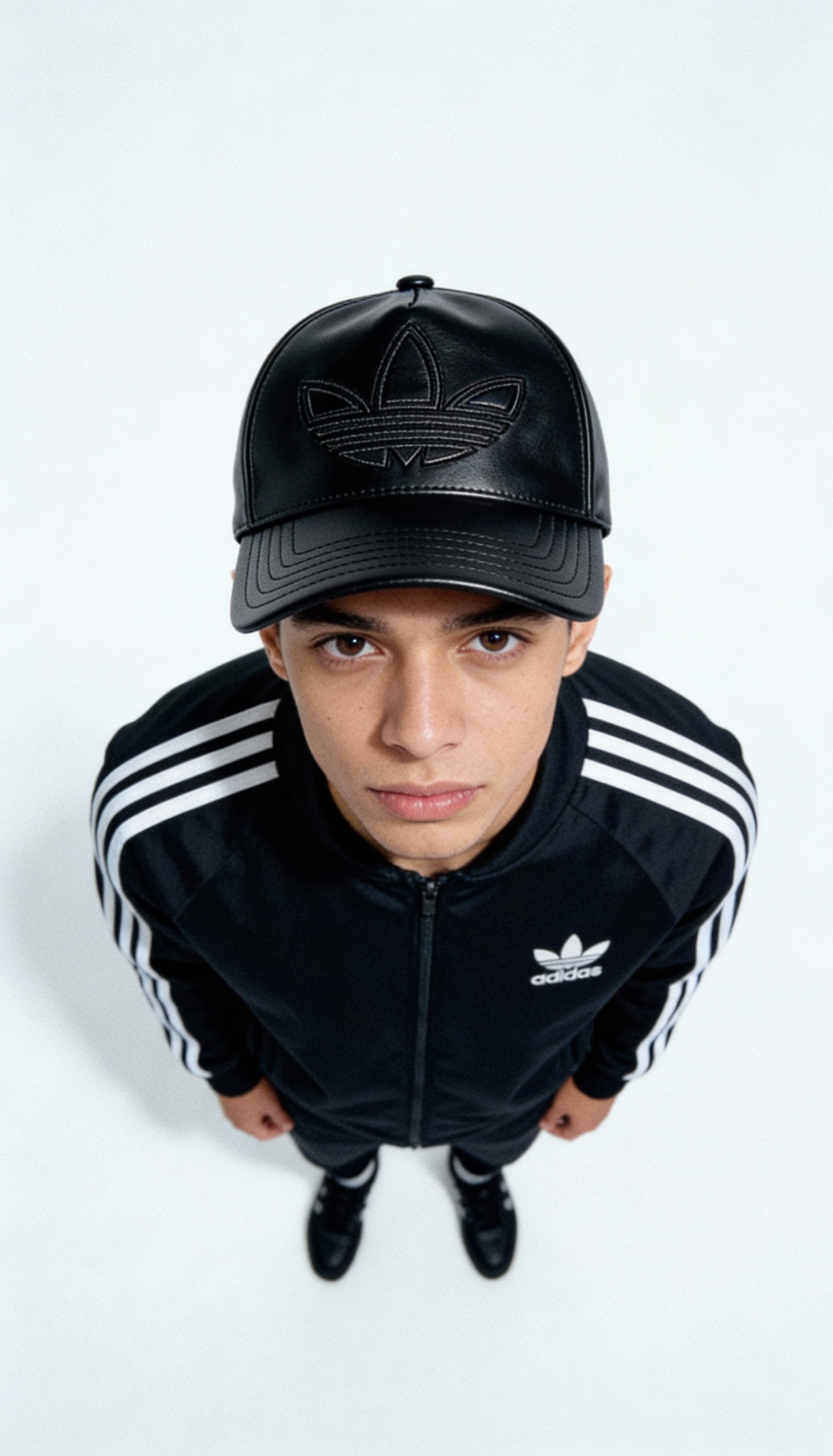 Adidas Leather Cap – Black