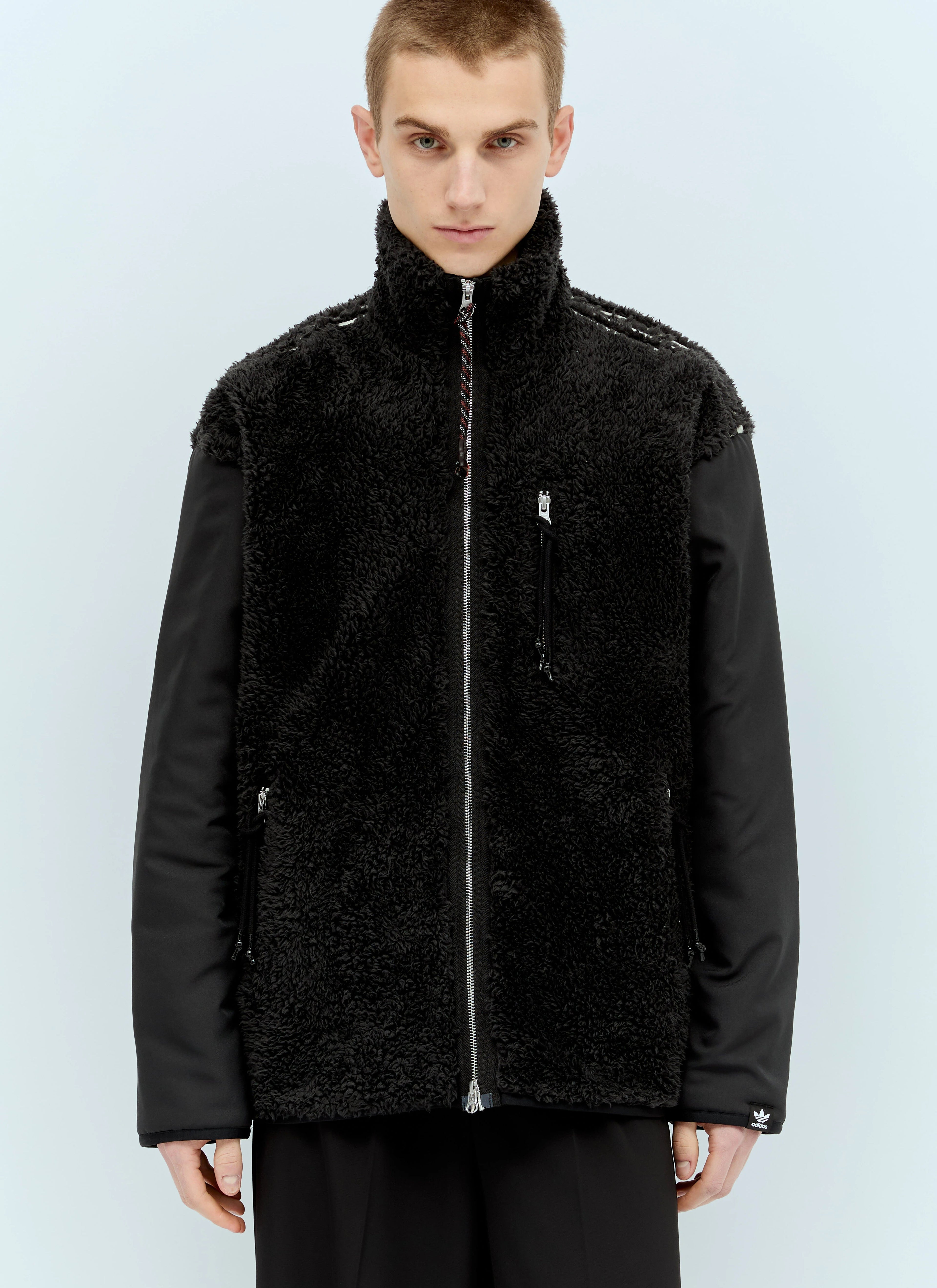 Adidas x Song for the Mute Sherpa Jacket — Black