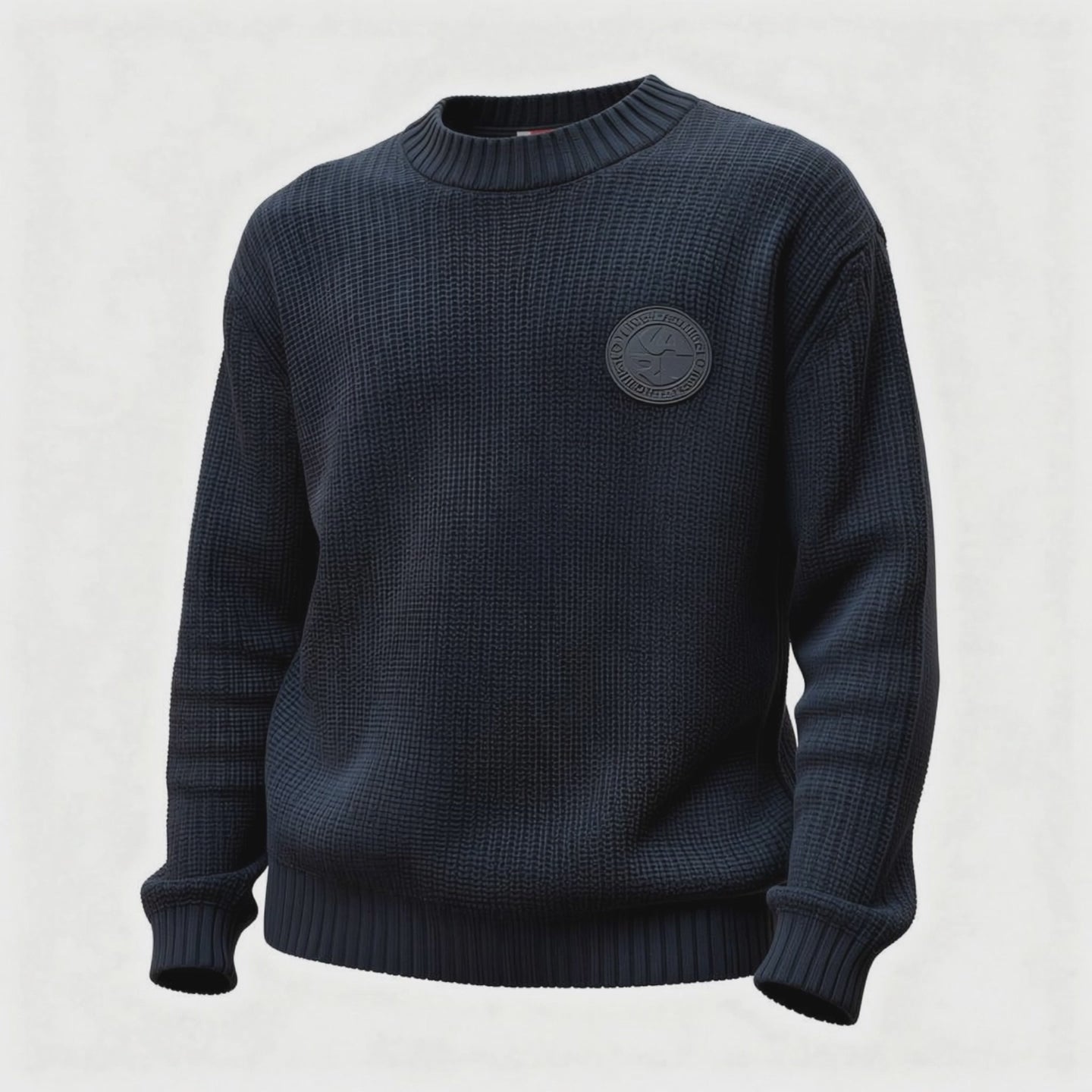 Karl Lagerfeld Rib Knit Sweater — Black