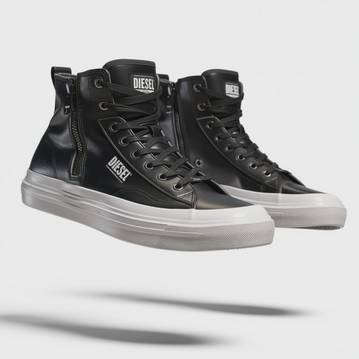 Diesel High-Top Sneakers — Black